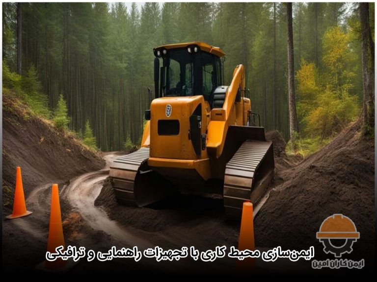 ایمن‌سازی محیط‌های کاری و پروژه‌های عمرانی با تجهیزات راهنمایی و ترافیکی