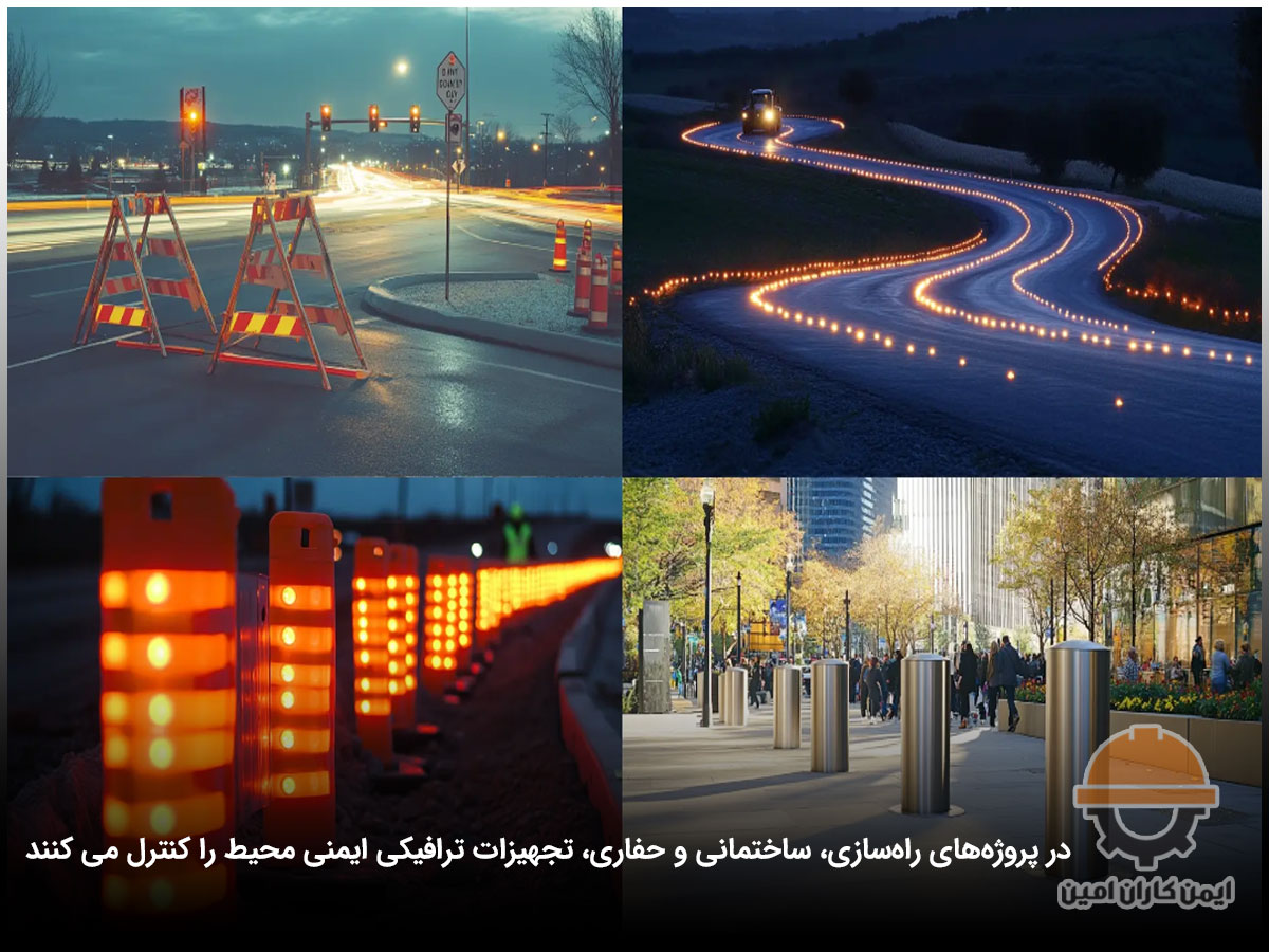تجهیزات ترافیکی و راهنمایی در پروژه های کاری